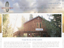 Tablet Screenshot of grayeaglelodge.com